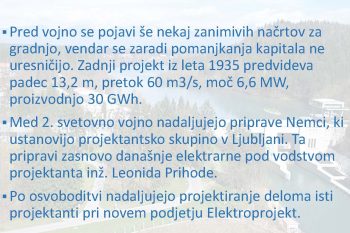Priprave na gradnjo HE Medvode