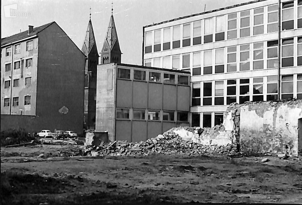 Gradnja Trgovske hiše Merkur, 1969