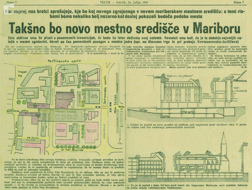 Projekcija gradnje TH Merkur, 1969