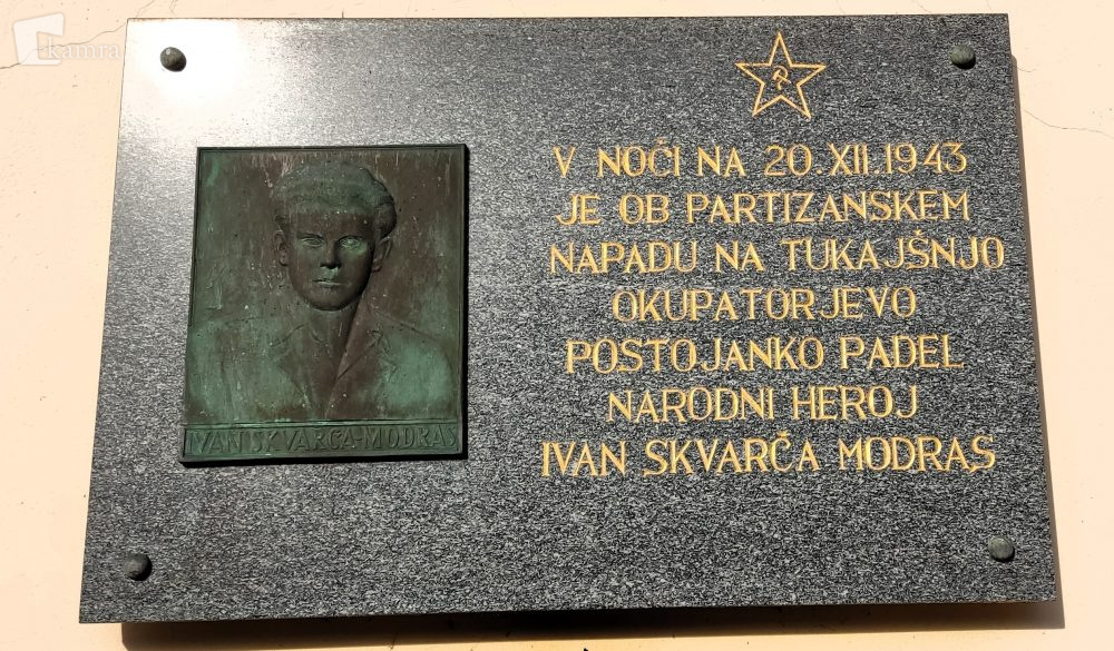 Spominsko obeležje narodnega heroja Ivana Skvarča Modrasa