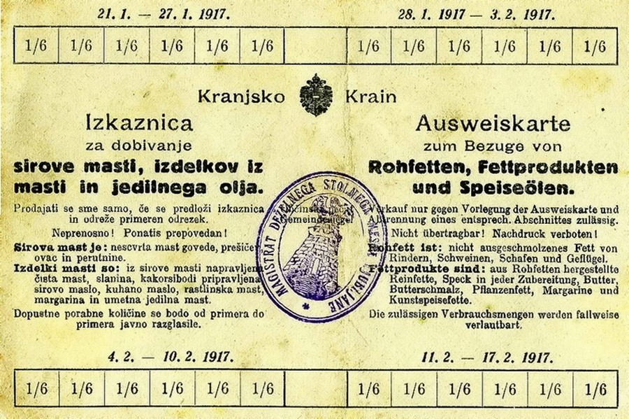 Živilske nakaznice je dobilo samo prebivalstvo v mestih