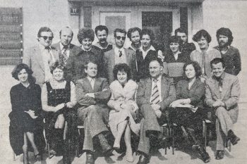 Učiteljski zbor EŠ, april 1980