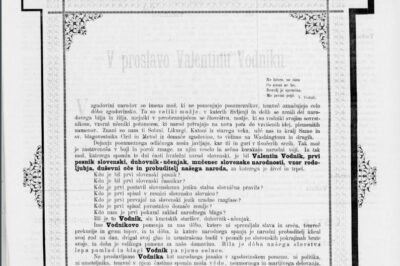 V proslavo Valentinu Vodniku