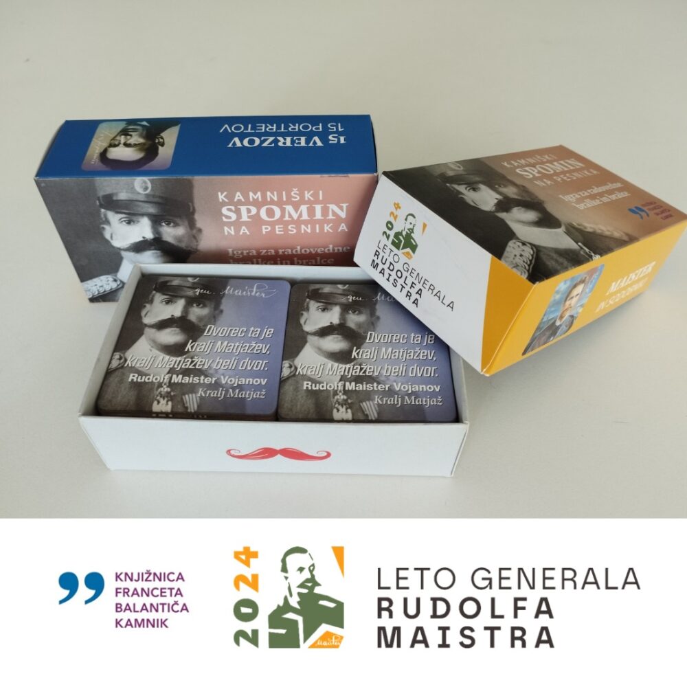 Ob Maistrovem letu smo pripravili igro spomin s podobami in verzi Rudolfa Maistra in njegovih pesniških sopotnikov.