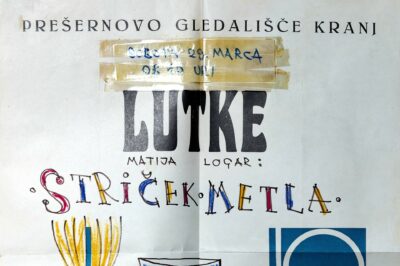 Plakat za lutkovno predstavo Striček Metla