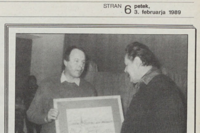 Saša Kump na podelitvi priznanja