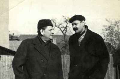 Saša Kump v Vrbi z igralcem Stanetom Severjem