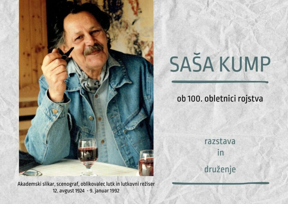 Vabilo na razstavo Saša Kump v Gorenjskem muzeju