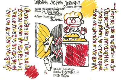 Vabilo za predstavo Butalci