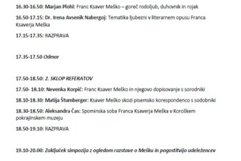 Program simpozij SG