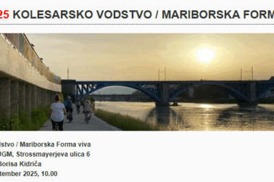Vabilo: Kolesarsko vodstvo/Mariborska forma viva