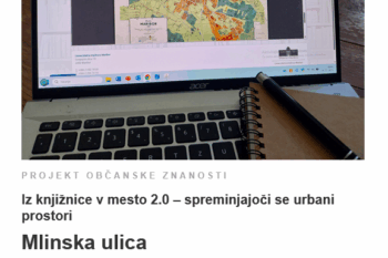 vabilo Mlinska ulica - projekt občanske znanosti