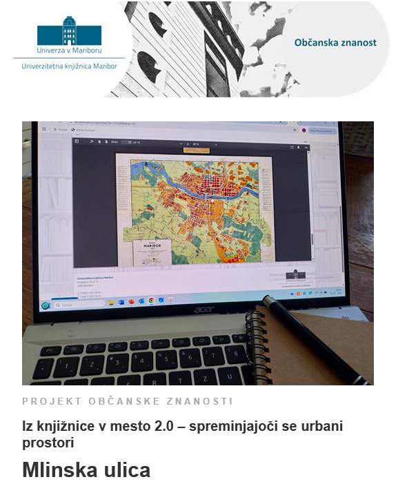 vabilo Mlinska ulica - projekt občanske znanosti