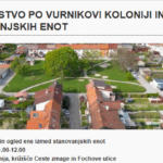 Vodstvo po Vurnikovi koloniji in ogled ene izmed stanovanjskih enot , vabilo