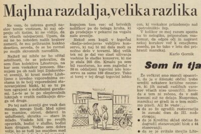 Majhna razdalja – velika razlika