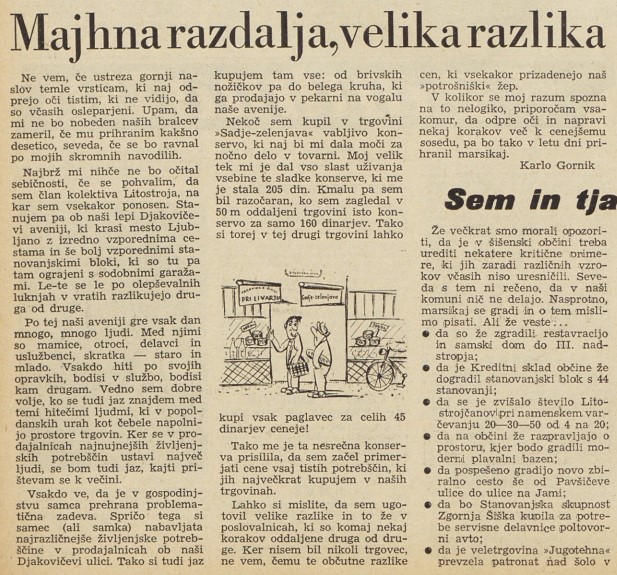 Majhna razdalja – velika razlika