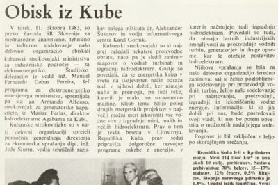 Karel Gornik: Obisk iz Kube