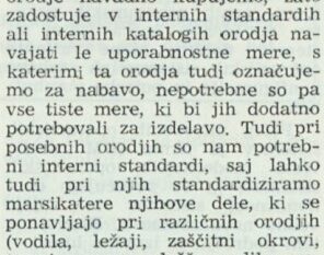 O standardnih in posebnih orodjih