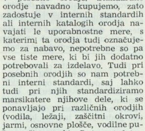 O standardnih in posebnih orodjih