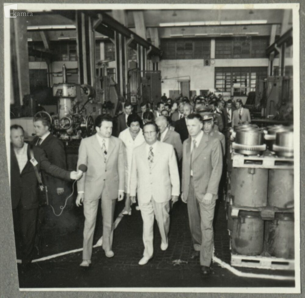 Obisk Tita v Litostroju ob 25-letnici samoupravljanja