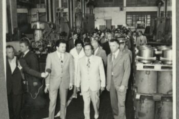 Obisk Tita v Litostroju ob 25-letnici samoupravljanja