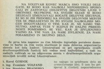 I. Prijatelj: Z roko v roki, delavec - delegat