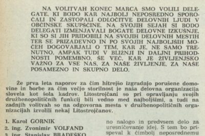 I. Prijatelj: Z roko v roki, delavec - delegat