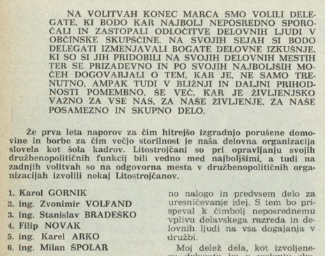 I. Prijatelj: Z roko v roki, delavec - delegat