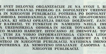 Njim je zaupano obveščanje