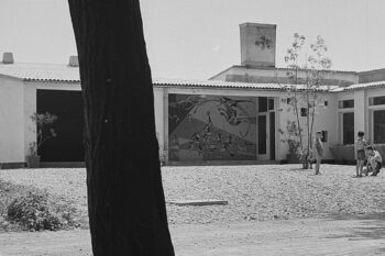 Poslikava pri vhodu vrtca