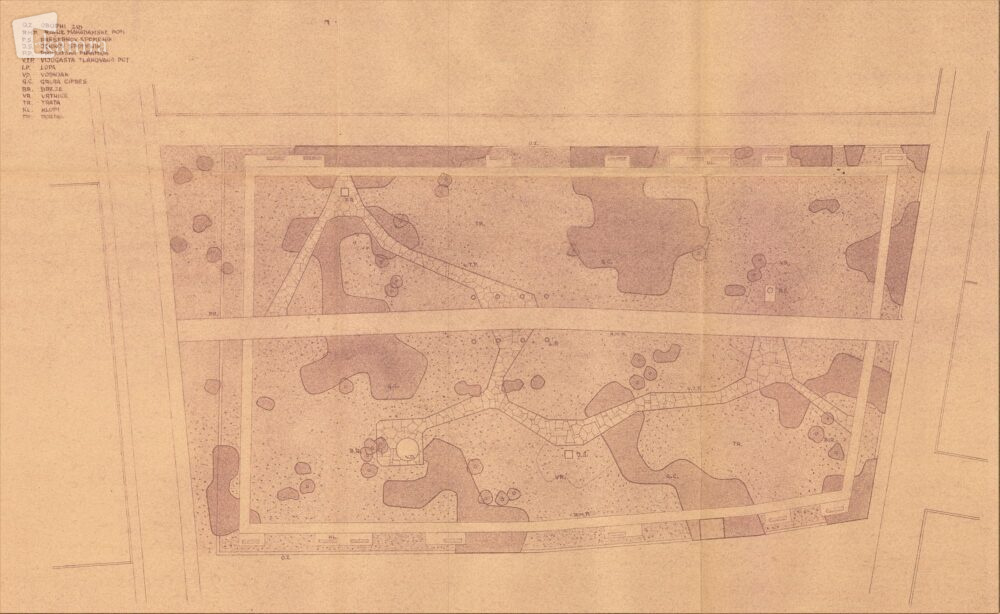 Šorlijeva zasnovna ureditve Prešernovega gaja