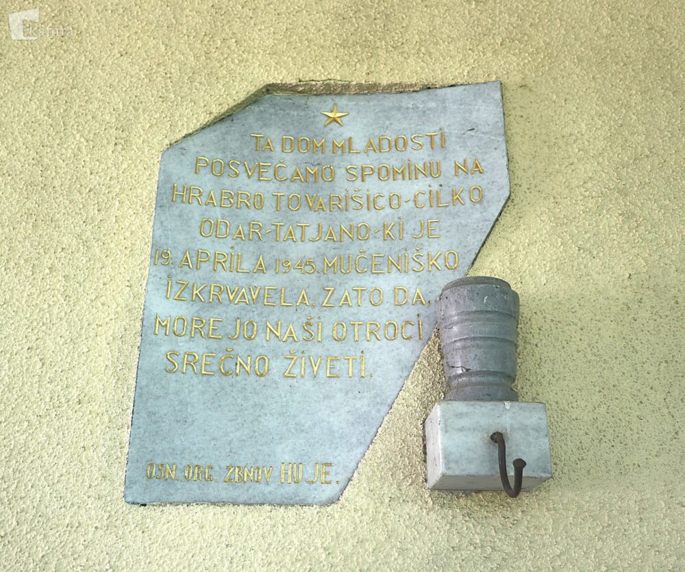 Spominska plošča Cilki Odar