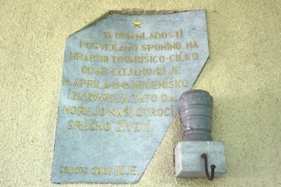 Spominska plošča Cilki Odar