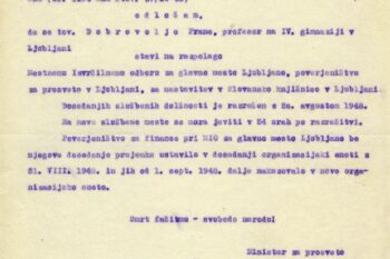 Dekret, Slovanska knjižnica