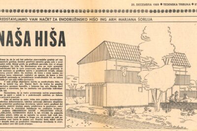 načrt enodružinske hiše