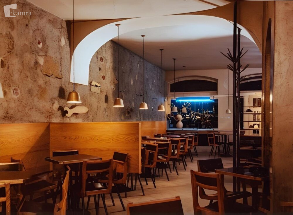 notranjost mestne slaščičarne in kavarne