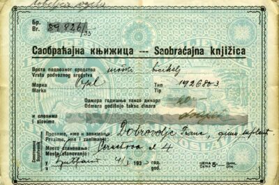 Prometno dovoljenje za kolo