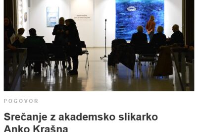 Vabilo na srečanje z akademsko slikarko