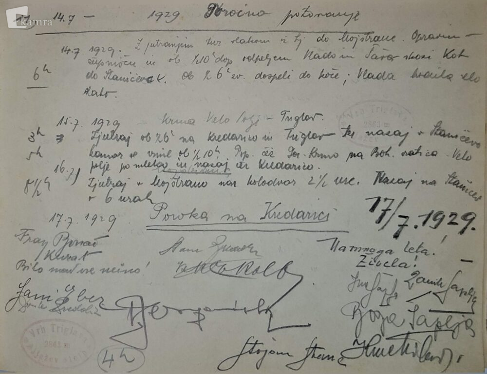 Fotografija dnevniškega zapisa