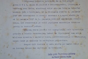 Fotografija priporočilnega pisma