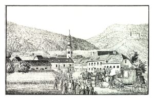 Litografija Gonobitz – Slovenske Konjice (1830) – J. F. Kaiser