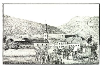 Litografija Gonobitz – Slovenske Konjice (1830) – J. F. Kaiser