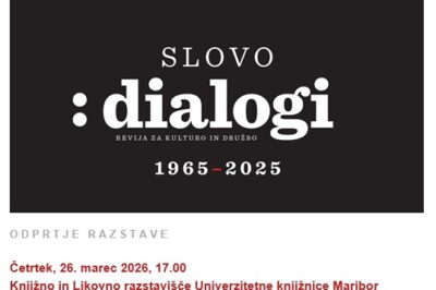 Slovo :dialogi, vabilo na odprtje razstave