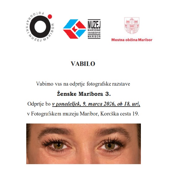 Vabilo na odprtje fotografske razstave Ženske Maribora 3