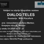 Dialog teles, vabilo na razstavo
