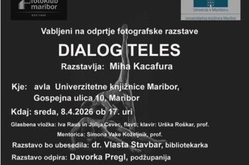 Dialog teles, vabilo na razstavo