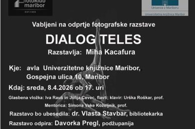 Dialog teles, vabilo na razstavo