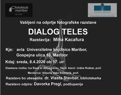 Dialog teles, vabilo na razstavo