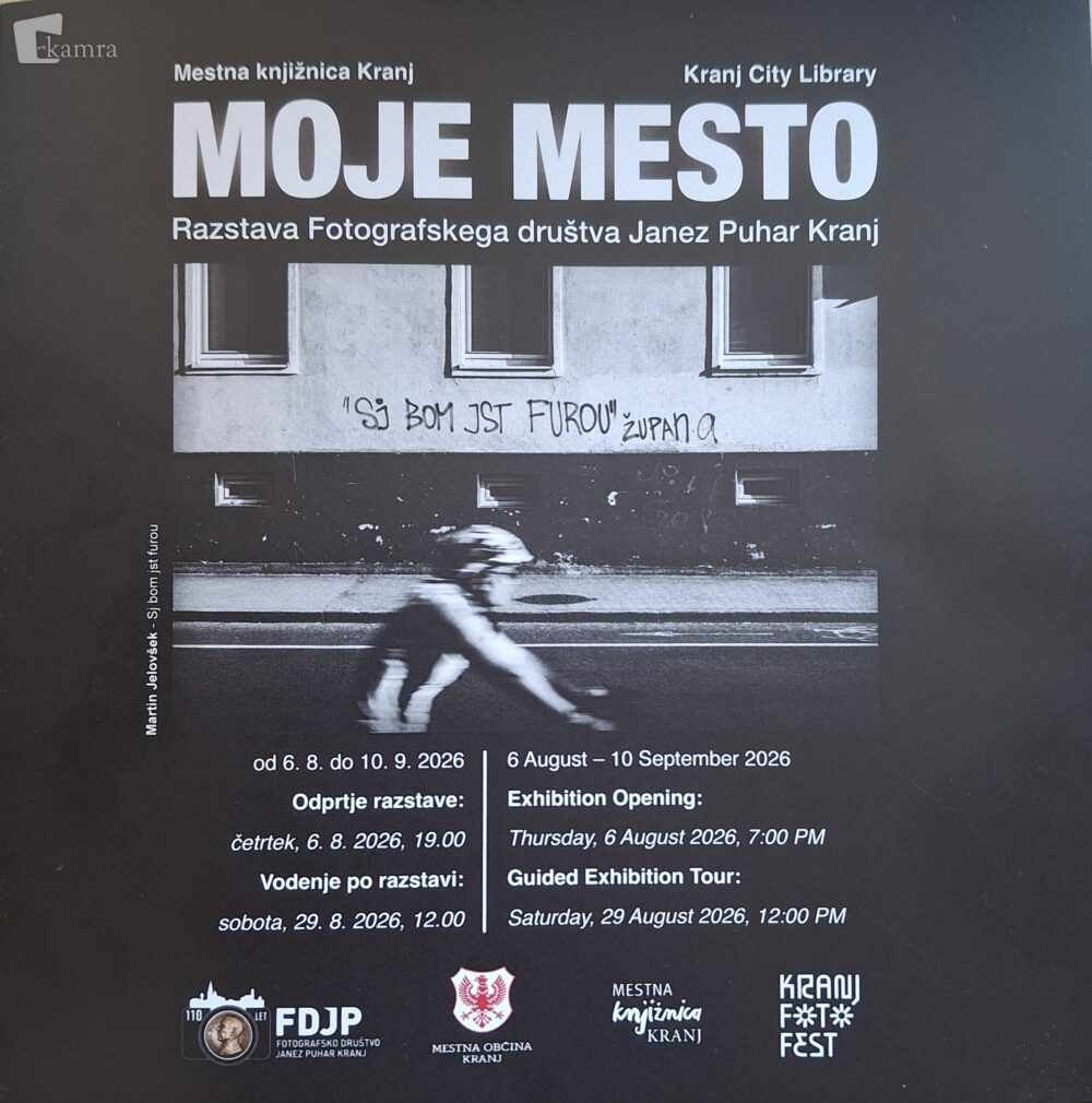 Prva stran kataloga razstave Moje mesto